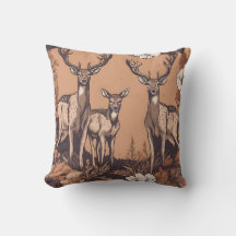 Whimsical Deer Grazing D3