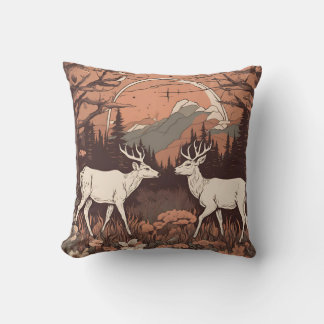 Almofada Whimsical Deer Grazing D6
