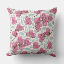 Almofada Whimsical Orchid Garden Square Pillow 