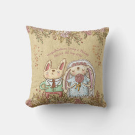 Almofada Whimsical Personalized Wedde Noiva Rustic