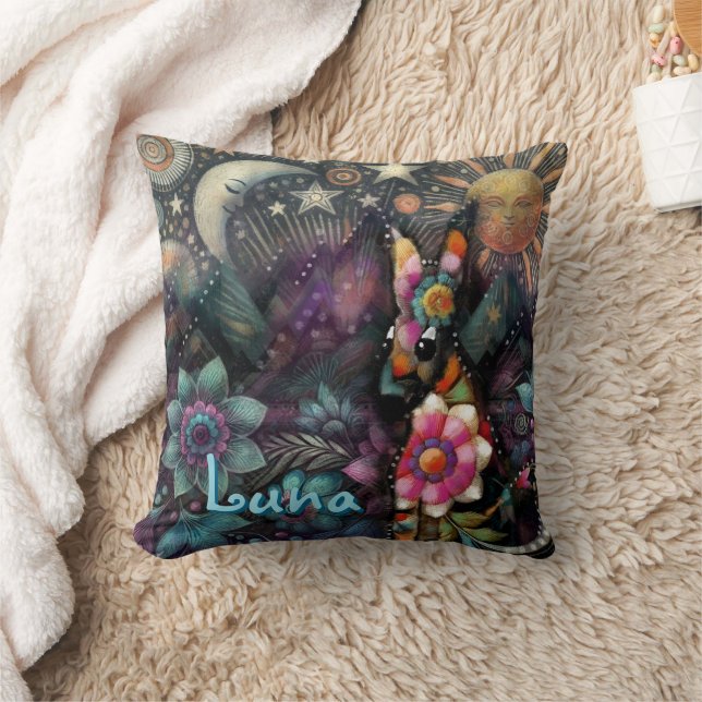 Almofada Whimsical Southwest Coyote Animal Personalizado (Cobertor)