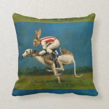 Whippet Com Cushion De Rabbit Jocky