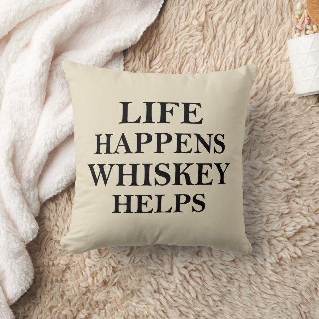 Almofada Whiskey ajuda a falar álcool engraçado (Cobertor)