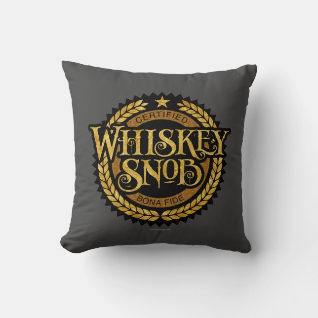 Almofada Whiskey Snob (Frente)