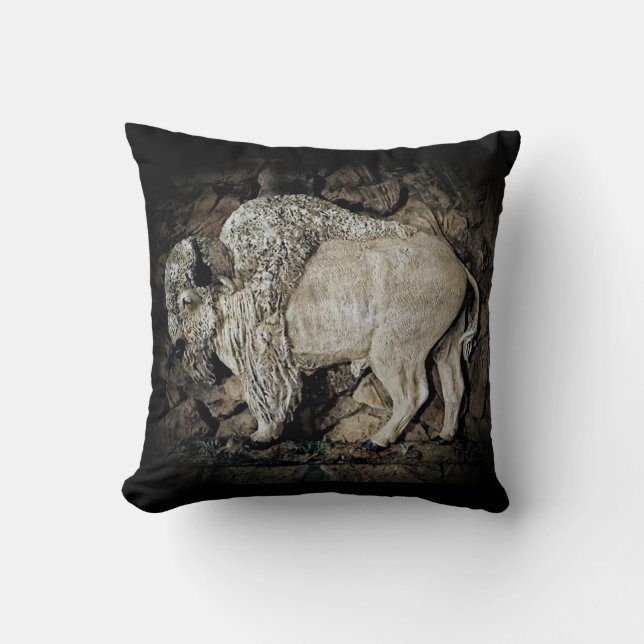 Almofada "White Buffalo" original art (Frente)