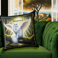 White Cat Angel Heavenly Bliss