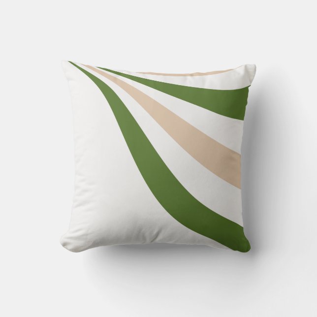 Almofada White, Sand e Palm Green Wave (Frente)