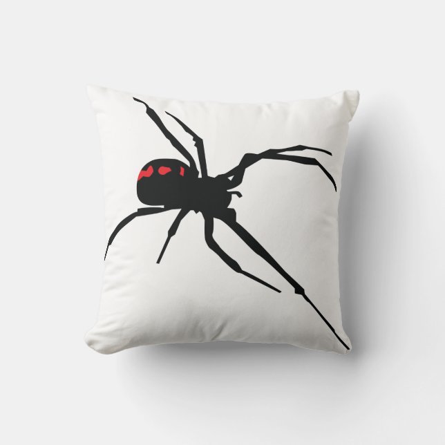 ALMOFADA WHITE SPIDER FRONT / BLACK WEB BACK PILLOW (Frente)