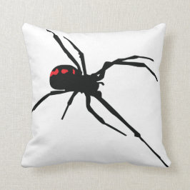 ALMOFADA WHITE SPIDER FRONT / BLACK WEB BACK PILLOW