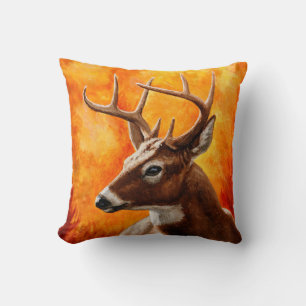 Almofada Whitetail Deer Trophy Buck Head