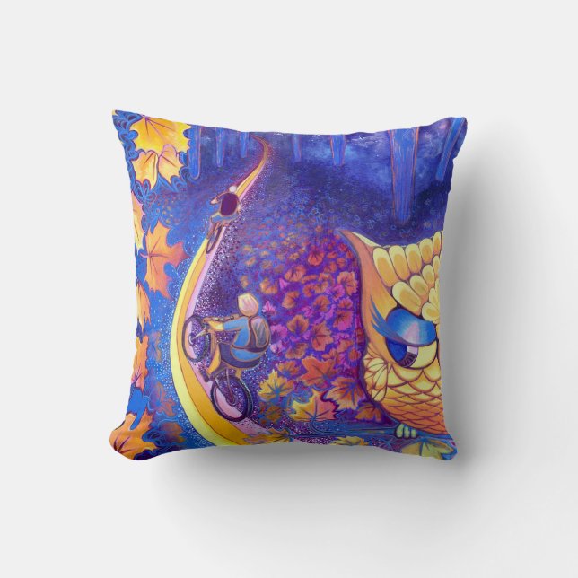 Almofada WHOOOO está olhando-o? (Frente)