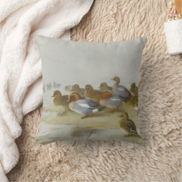 Almofada Wigeon e Teal pela borda da água, Arte