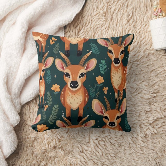 Almofada Wild Antelope Brown Pattern (Cobertor)