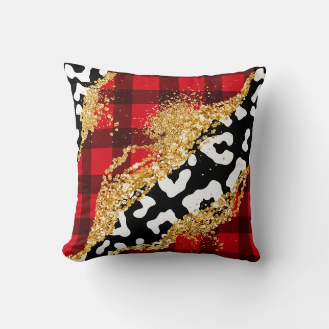 Almofada Wild Cheer & Cozy Checks (Frente)