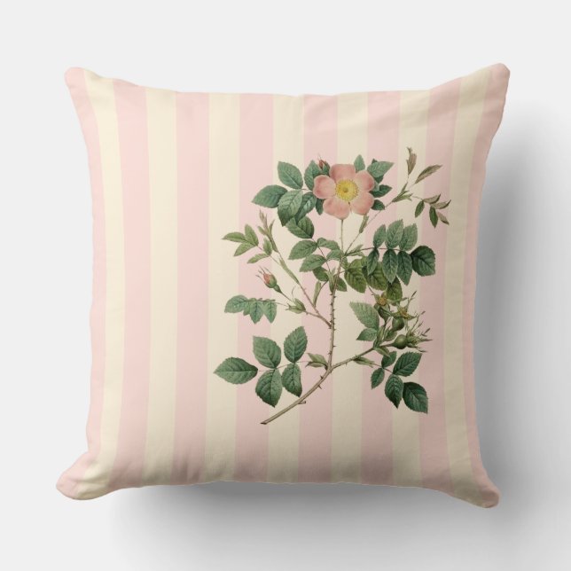 Almofada Wild Elegance: Rosa malmundariensis Travesseiro de (Frente)