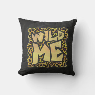 Almofada Wild Me Leopard Brown e Yellow Impressão