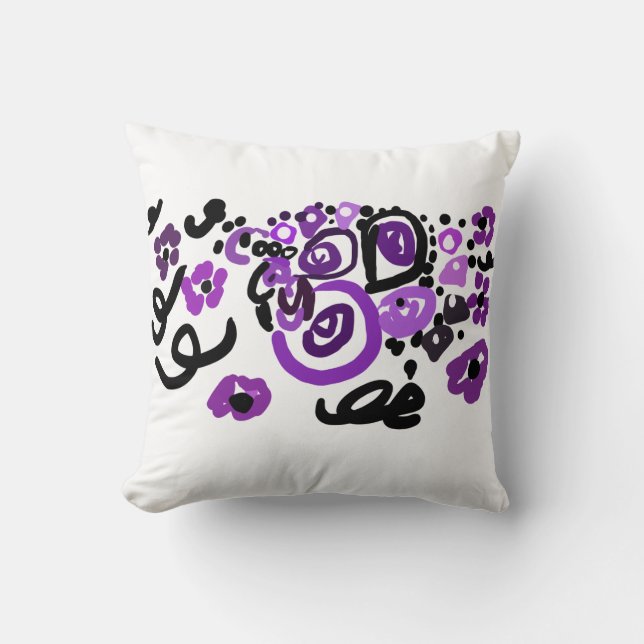 Almofada Wild Purple Peacock (Frente)