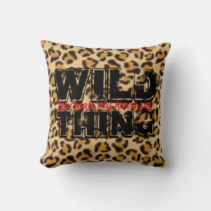 Almofada Wild Thing - Impressão Leopardo