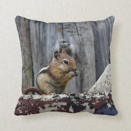 Almofada Wildlife Chipmunk Animal Photo