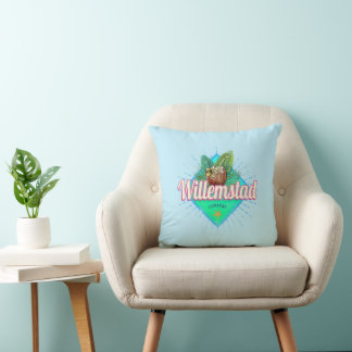 Almofada Willemstad Curacao Vacation Caribe Vintage
