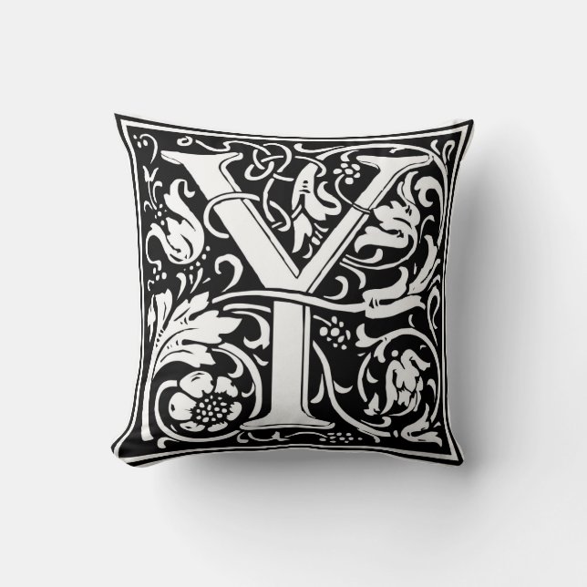 Almofada William Morris Alphabet "Y" (Frente)