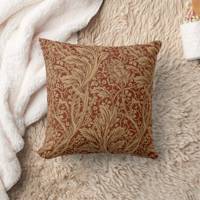 Almofada William Morris Arcadia Jardim Floral Flor Classi (Cobertor)