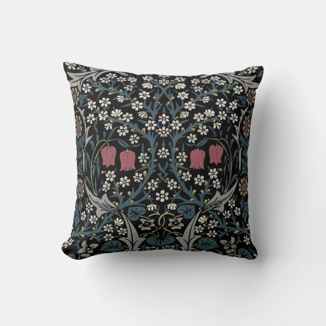 Almofada William Morris Blackthorn Floral Art Nouveau (Frente)