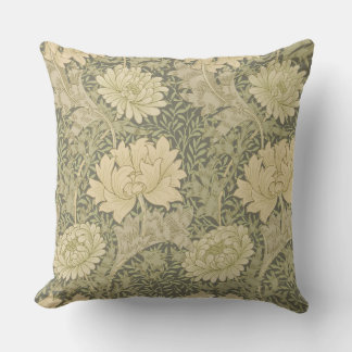 Almofada William Morris Chrysanthemum Sage Flower