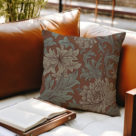 Almofada William Morris Chrysanthemum Travesseiro decorativ