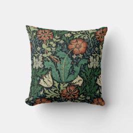 Almofada William Morris Compton Floral Art Nouveau Pattern