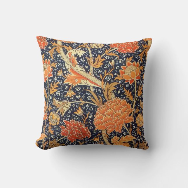 Almofada William Morris Cray Floral Art Nouveau Pattern (Frente)
