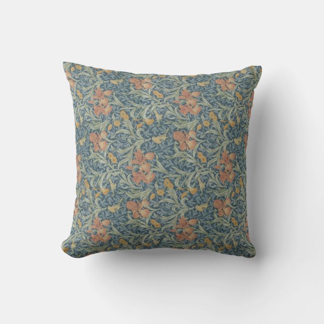 Almofada William Morris Decorative Art Iris Pattern (Frente)