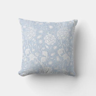 Almofada William Morris Floral Patterno em Azul