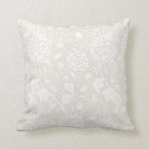Almofada William Morris Floral Patterno na Sepia
