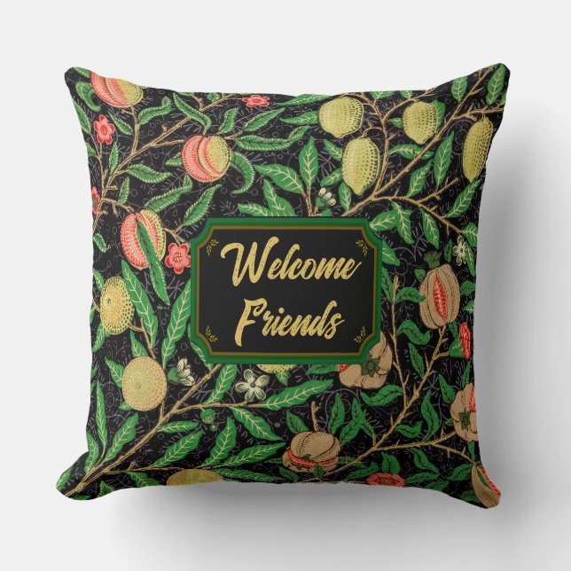 Almofada William Morris Floral Personalizado ao Exterior (Frente)