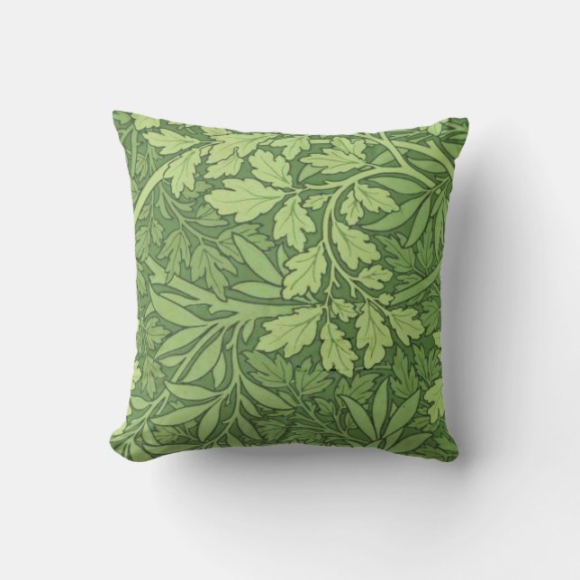 Almofada William Morris - Foliage Green Leaves Design (Frente)
