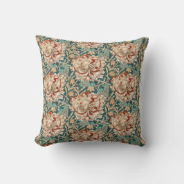 ALMOFADA WILLIAM MORRIS GARDEN TAN POPPY FLORAL 10