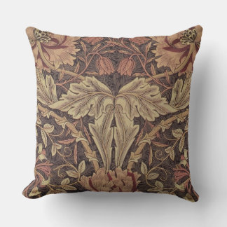 Almofada William Morris Honeysuckle Arte clássica em inglês