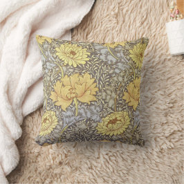 Almofada William Morris Inspirou Botânica Amarela