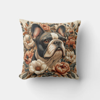 Almofada William Morris Inspirou o Buldogue Pillow Francês