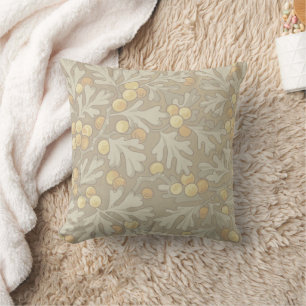 Almofada William Morris Oak e Acorn Travesseiro decorativo