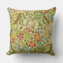Almofada William Morris Ouro Lily Vintage Pré-Raphaelite