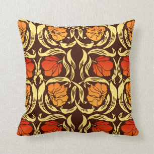Almofada William Morris Pimpernel, Rust Orange e Brown