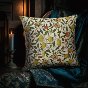 Almofada William Morris Pomegranate Lemons Frutas amarelas