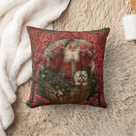 Almofada William * Morris Santa Claus Cranberry Burgundy