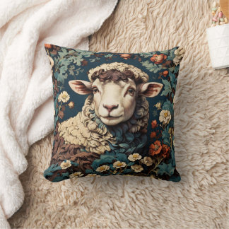Almofada William Morris Sheep Travesseiro decorativo