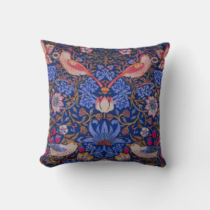 Almofada William Morris Strawberry Thief Padrão Floral