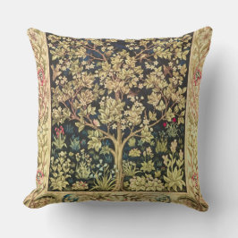 Almofada William Morris Tree Of Life Floral Vintage Art