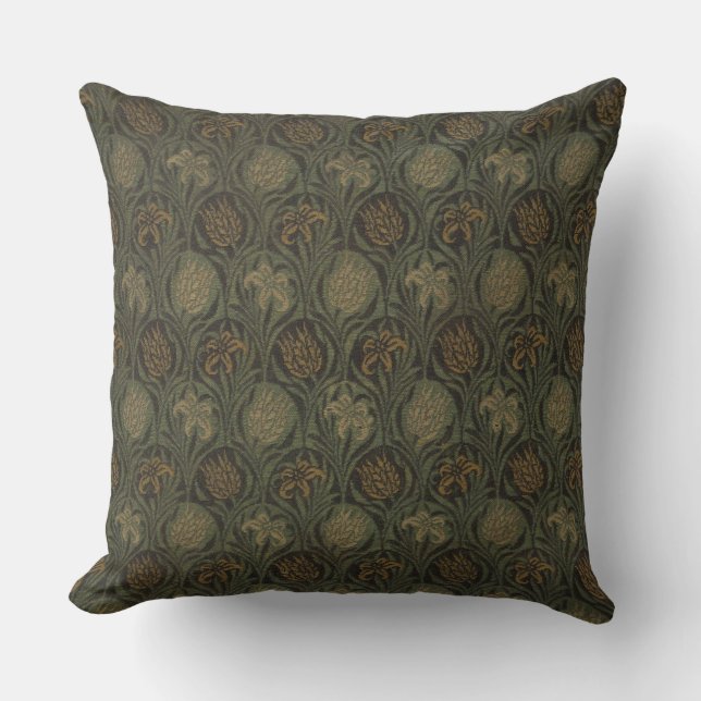 Almofada William Morris Tulip & Lily Travesseiro decorativo (Frente)