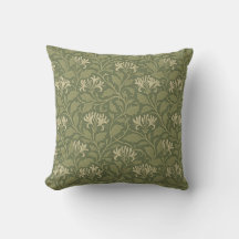 William Morris Vintage Floral Honeysuckle Green